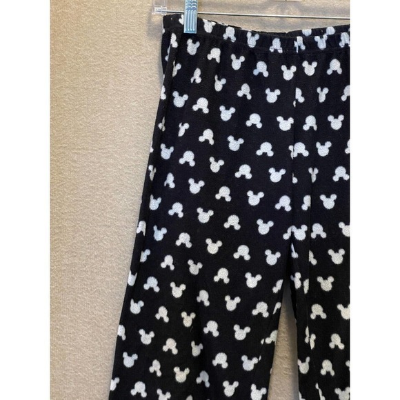Disney Lounge Pants Women's Small Mickey Mouse Black - Picture 2 of 12